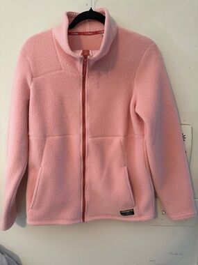 L.L.Bean Light Pink Sherpa Fleece Jacket